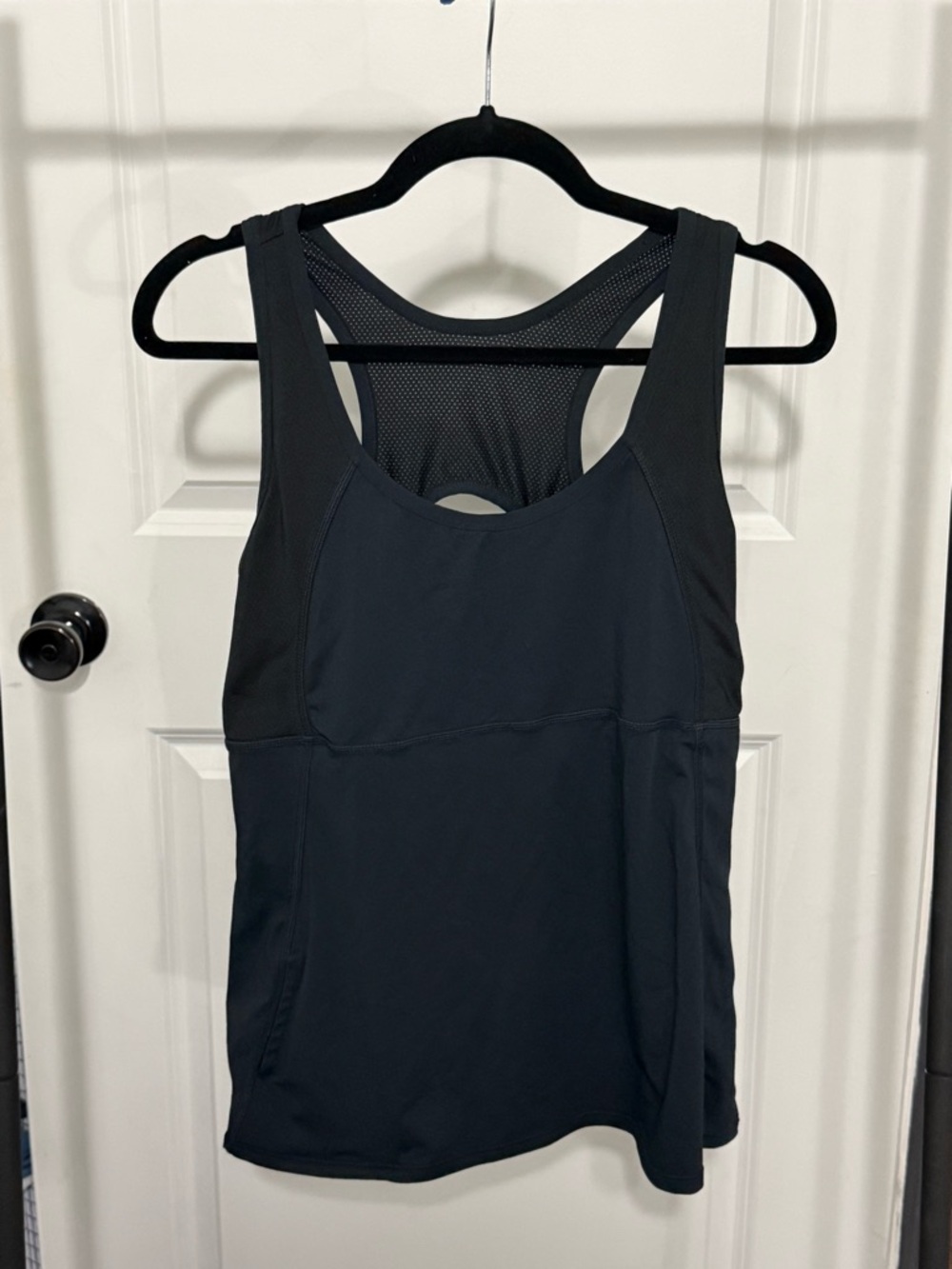 Fabletics Athletic Racerback Tank Top with Built in Support - Navy - Women's XL